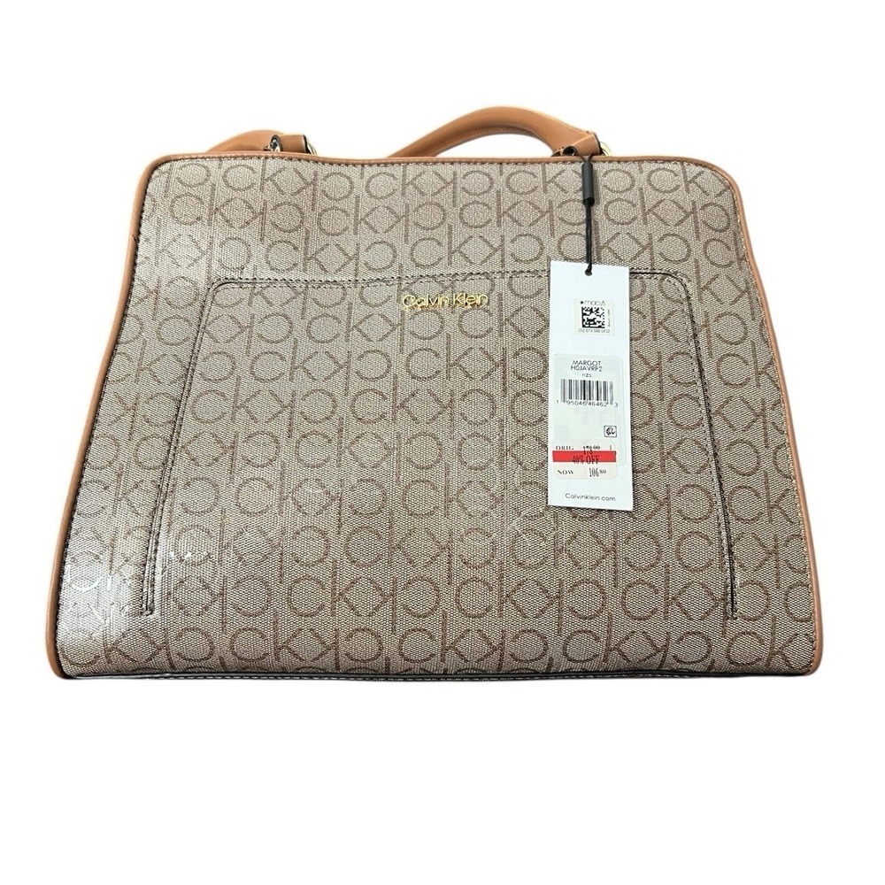 Calvin‎ Klein Margot Textured Logo Emboss Tote